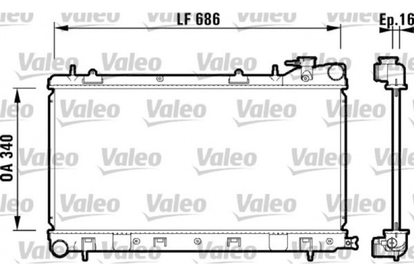 Valeo Ψυγείο, Ψύξη Κινητήρα - 732410