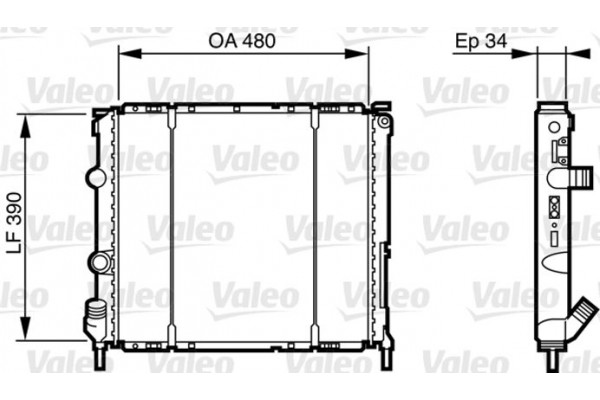 Valeo Ψυγείο, Ψύξη Κινητήρα - 732474