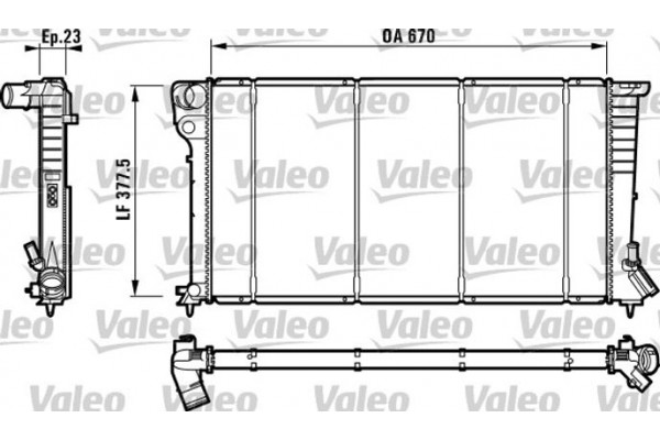 Valeo Ψυγείο, Ψύξη Κινητήρα - 732517