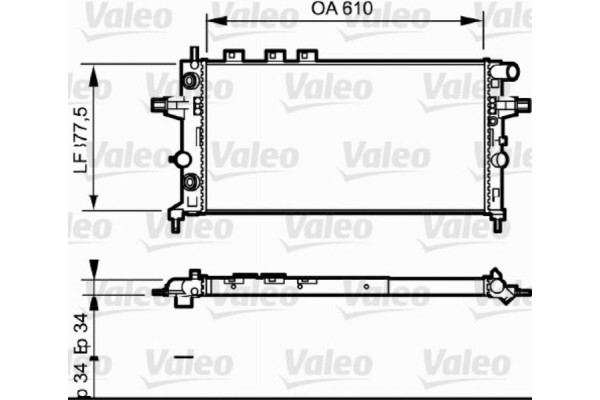 Valeo Ψυγείο, Ψύξη Κινητήρα - 732548