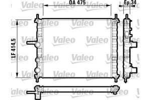 Valeo Ψυγείο, Ψύξη Κινητήρα - 732557
