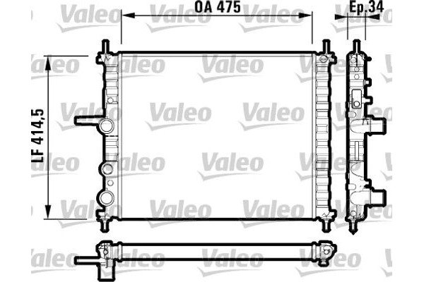 Valeo Ψυγείο, Ψύξη Κινητήρα - 732557