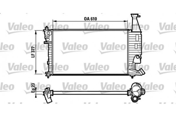 Valeo Ψυγείο, Ψύξη Κινητήρα - 732563