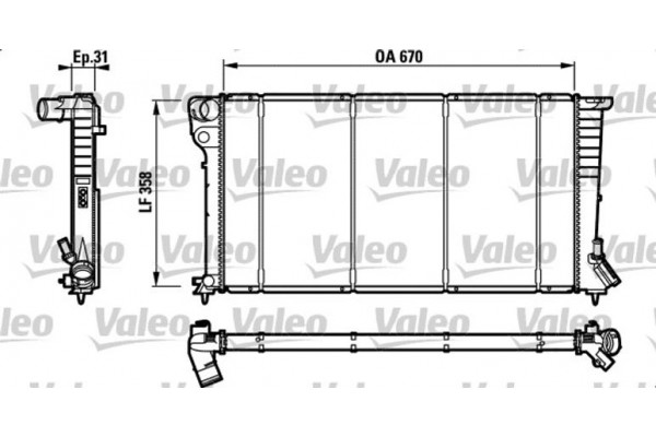 Valeo Ψυγείο, Ψύξη Κινητήρα - 732577