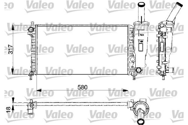 Valeo Ψυγείο, Ψύξη Κινητήρα - 732578