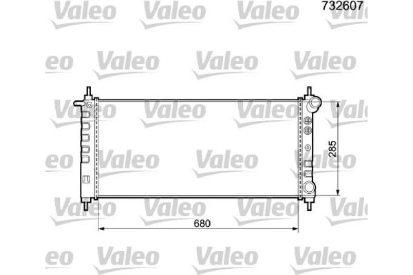 Valeo Ψυγείο, Ψύξη Κινητήρα - 732607