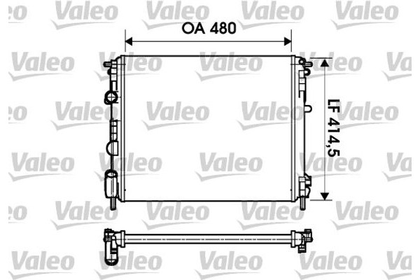 Valeo Ψυγείο, Ψύξη Κινητήρα - 732621