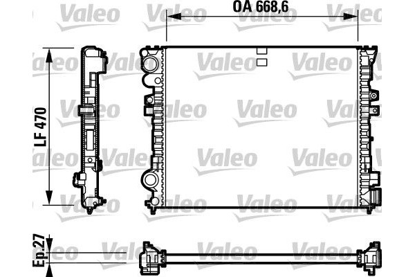 Valeo Ψυγείο, Ψύξη Κινητήρα - 732692