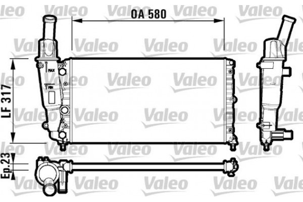 Valeo Ψυγείο, Ψύξη Κινητήρα - 732705