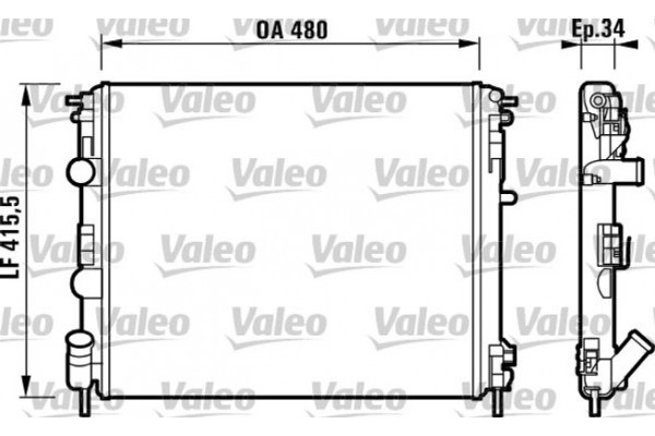 Valeo Ψυγείο, Ψύξη Κινητήρα - 732721