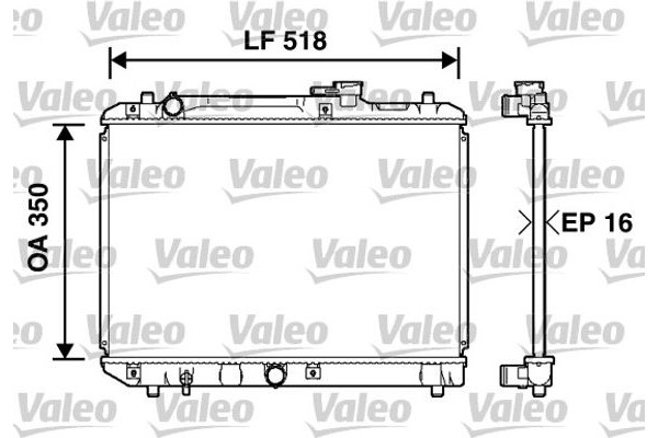 Valeo Ψυγείο, Ψύξη Κινητήρα - 732750