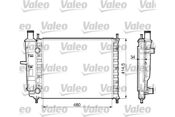 Valeo Ψυγείο, Ψύξη Κινητήρα - 732788