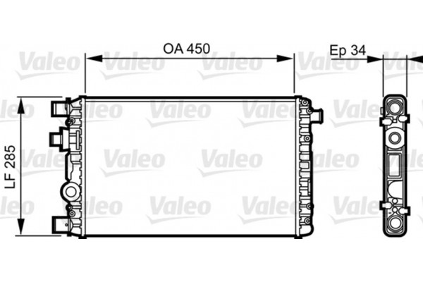 Valeo Ψυγείο, Ψύξη Κινητήρα - 732789