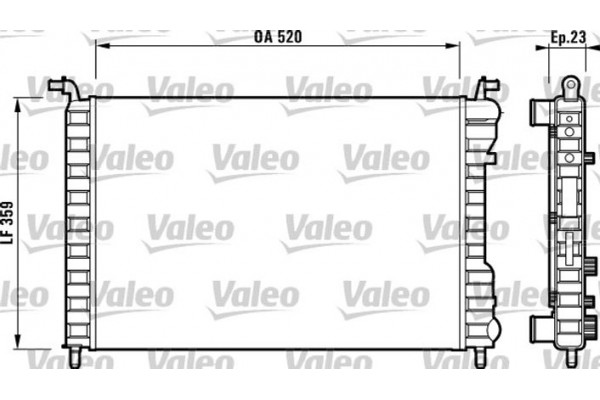 Valeo Ψυγείο, Ψύξη Κινητήρα - 732812