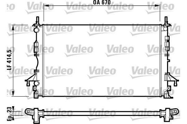 Valeo Ψυγείο, Ψύξη Κινητήρα - 732827