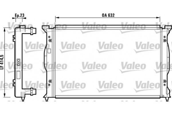 Valeo Ψυγείο, Ψύξη Κινητήρα - 732839