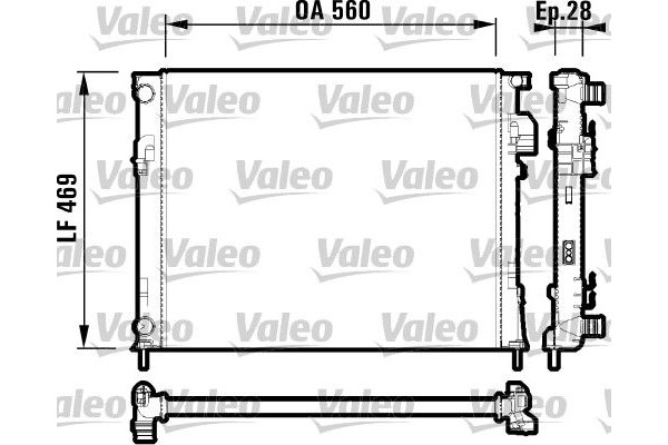 Valeo Ψυγείο, Ψύξη Κινητήρα - 732846