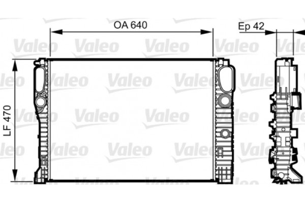 Valeo Ψυγείο, Ψύξη Κινητήρα - 732855