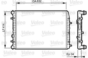 Valeo Ψυγείο, Ψύξη Κινητήρα - 732864