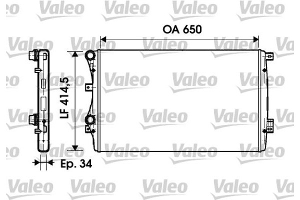 Valeo Ψυγείο, Ψύξη Κινητήρα - 732872