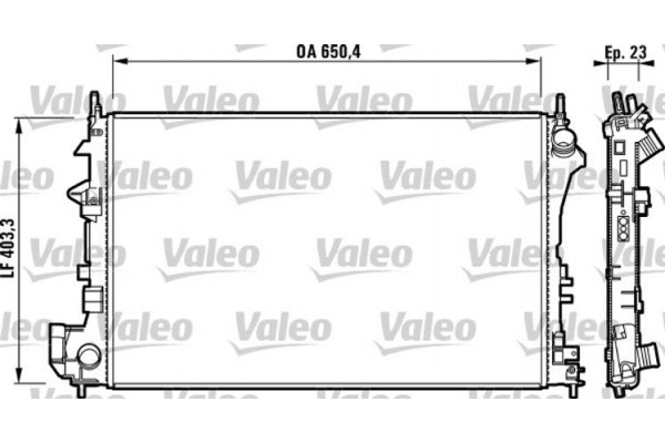 Valeo Ψυγείο, Ψύξη Κινητήρα - 732879