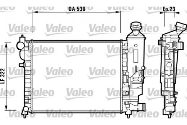 Valeo Ψυγείο, Ψύξη Κινητήρα - 732882