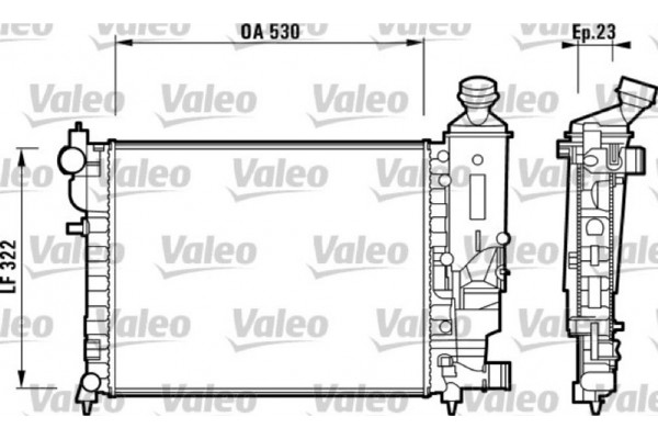 Valeo Ψυγείο, Ψύξη Κινητήρα - 732882