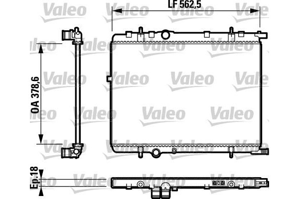 Valeo Ψυγείο, Ψύξη Κινητήρα - 732890