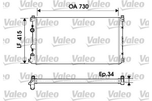 Valeo Ψυγείο, Ψύξη Κινητήρα - 732918