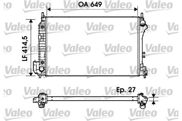 Valeo Ψυγείο, Ψύξη Κινητήρα - 732947