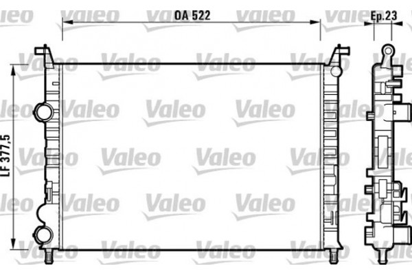 Valeo Ψυγείο, Ψύξη Κινητήρα - 732948