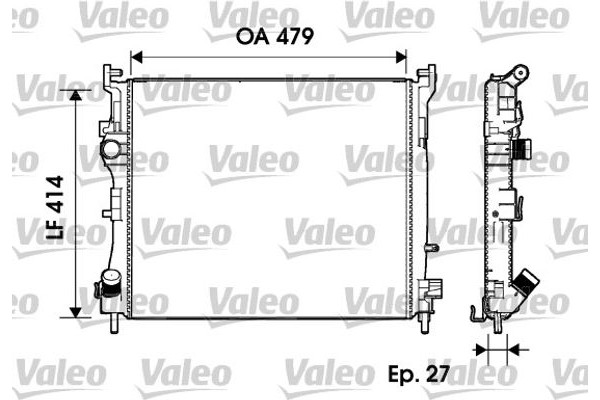 Valeo Ψυγείο, Ψύξη Κινητήρα - 732960