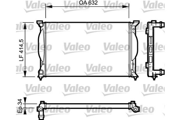 Valeo Ψυγείο, Ψύξη Κινητήρα - 732963