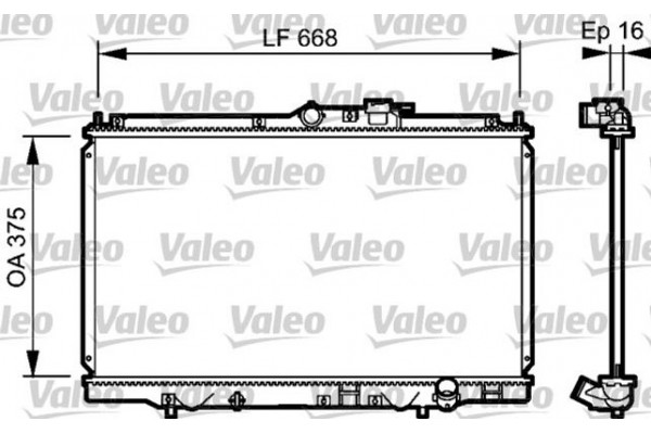 Valeo Ψυγείο, Ψύξη Κινητήρα - 734114