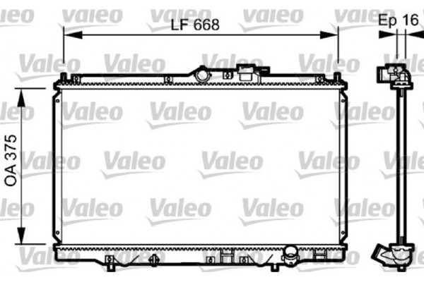 Valeo Ψυγείο, Ψύξη Κινητήρα - 734114