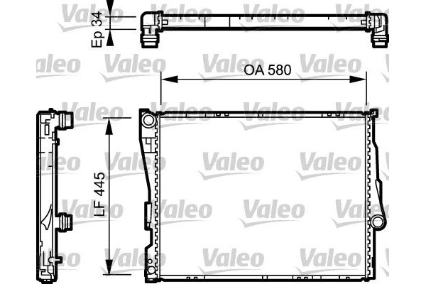 Valeo Ψυγείο, Ψύξη Κινητήρα - 734276