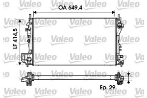 Valeo Ψυγείο, Ψύξη Κινητήρα - 734302