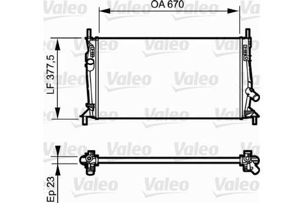 Valeo Ψυγείο, Ψύξη Κινητήρα - 734320