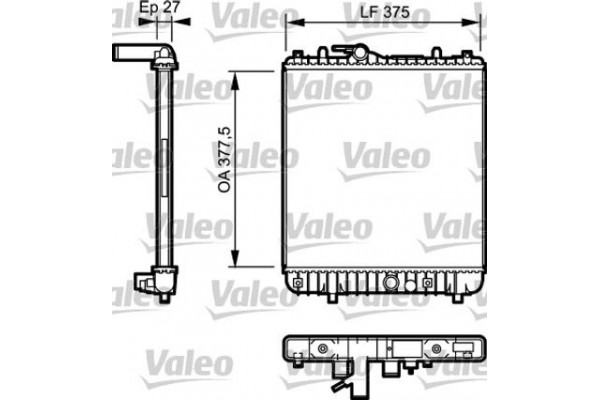 Valeo Ψυγείο, Ψύξη Κινητήρα - 734331