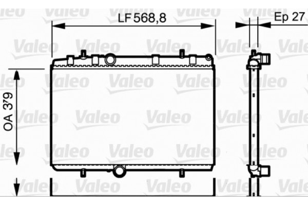 Valeo Ψυγείο, Ψύξη Κινητήρα - 734338