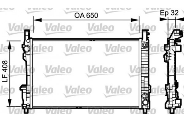 Valeo Ψυγείο, Ψύξη Κινητήρα - 734379