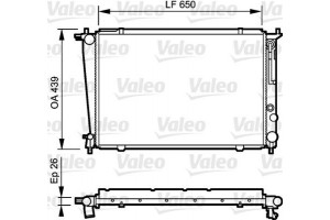 Valeo Ψυγείο, Ψύξη Κινητήρα - 734408
