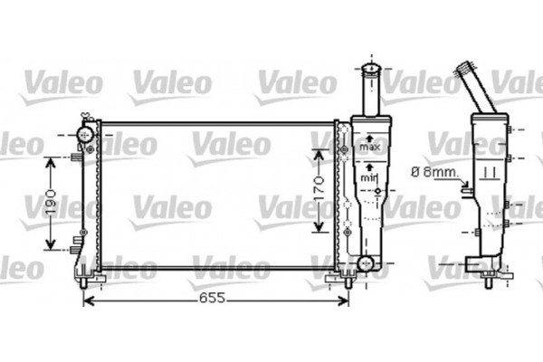 Valeo Ψυγείο, Ψύξη Κινητήρα - 734458