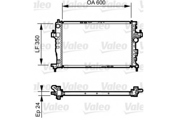 Valeo Ψυγείο, Ψύξη Κινητήρα - 734464