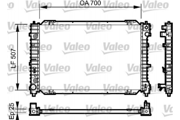 Valeo Ψυγείο, Ψύξη Κινητήρα - 734468