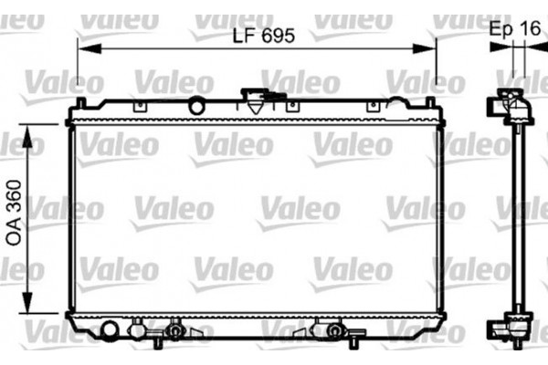 Valeo Ψυγείο, Ψύξη Κινητήρα - 734473