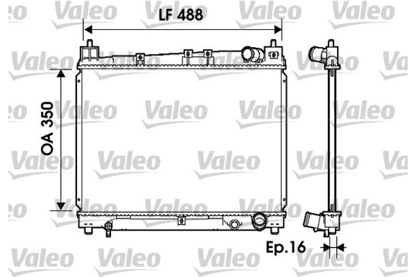 Valeo Ψυγείο, Ψύξη Κινητήρα - 734840