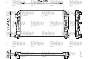 Valeo Ψυγείο, Ψύξη Κινητήρα - 734928