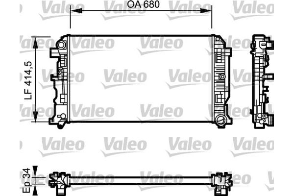 Valeo Ψυγείο, Ψύξη Κινητήρα - 734928