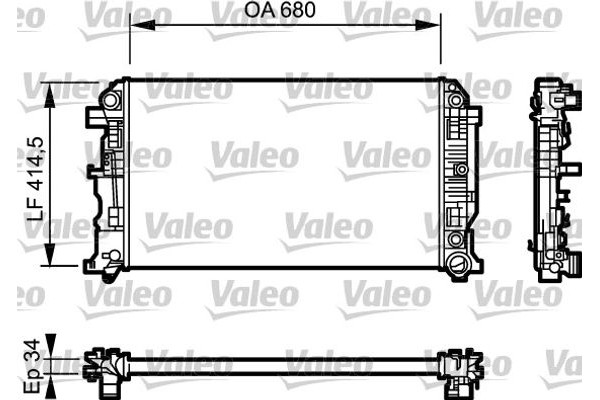 Valeo Ψυγείο, Ψύξη Κινητήρα - 734929